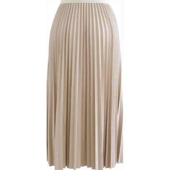 Rachel Zoe Pleated Skirt – Size Large, Champagne Color - Picture 1 of 6
